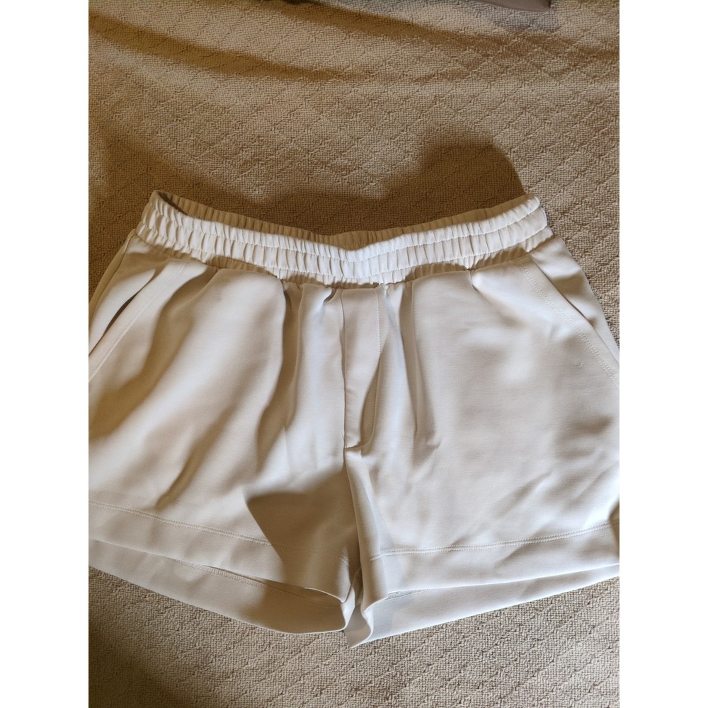 A New Day Women's Beige Shorts Medium Scuba Fabric